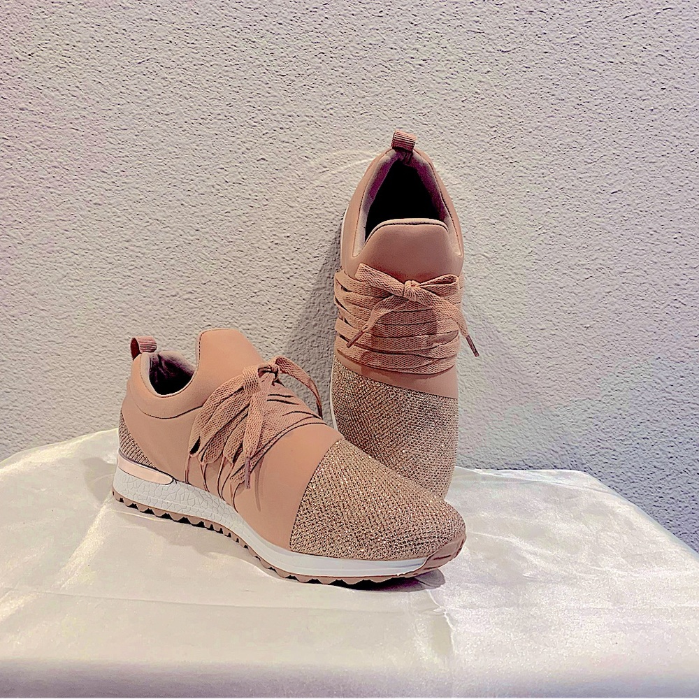 NWB rose gold sneakers!!!